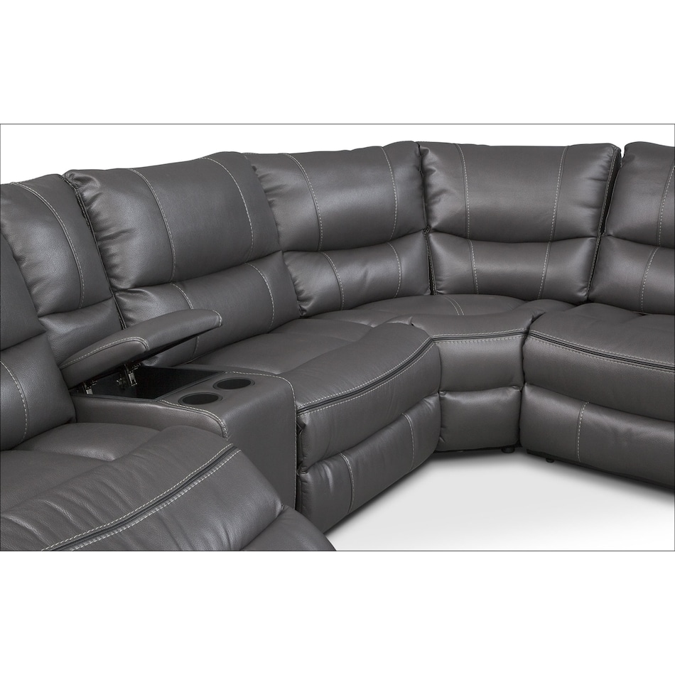 Orlando 6Piece Power Reclining Sectional with 3 Reclining Seats