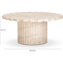 orleans neutral coffee table   