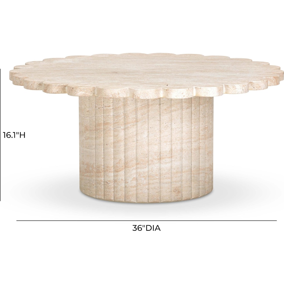 orleans neutral coffee table   