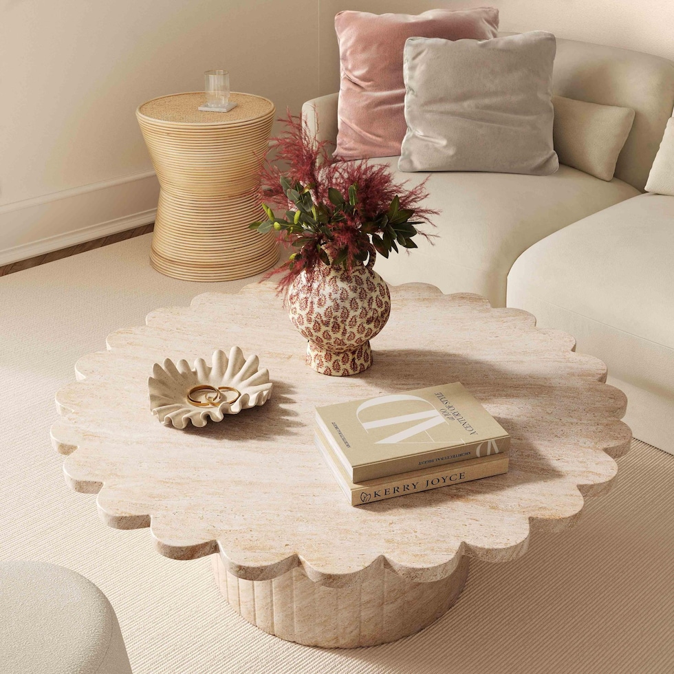 orleans neutral coffee table   