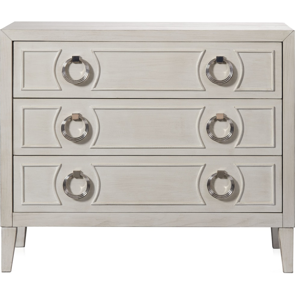 orleans white accent chest   