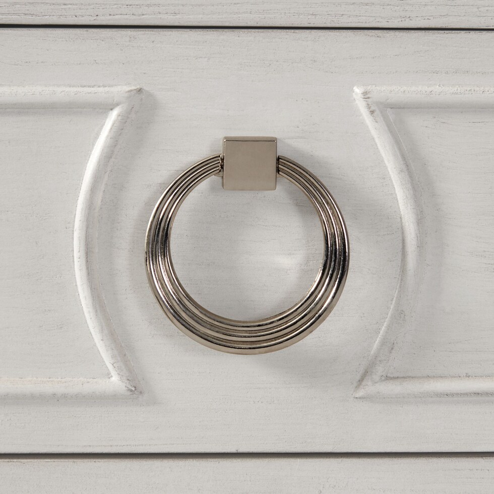 orleans white accent chest   