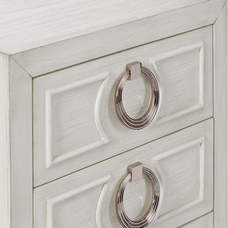 orleans white nightstand   