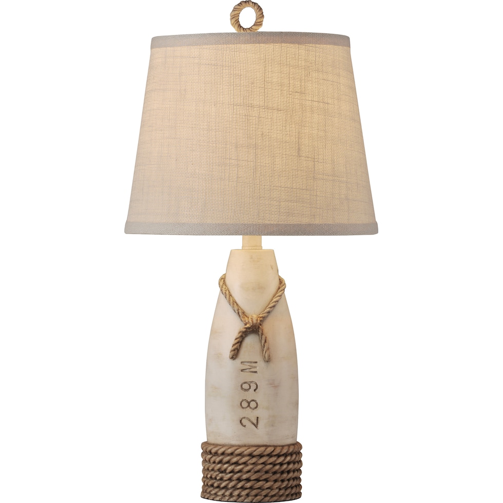 orli distressed off white table lamp   