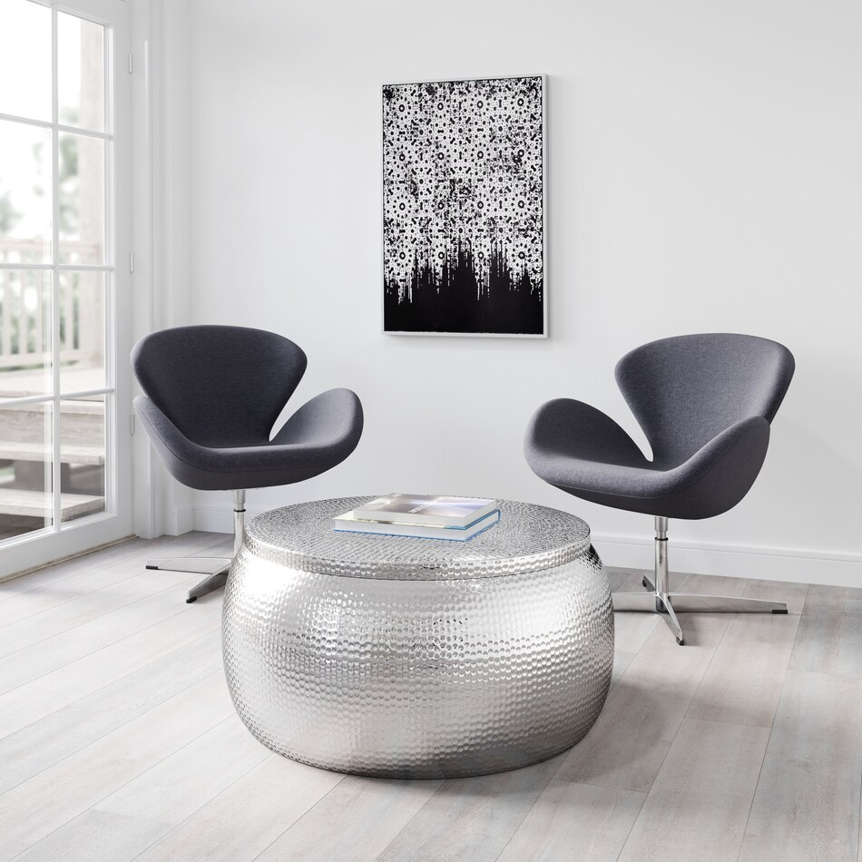 orlo silver coffee table   