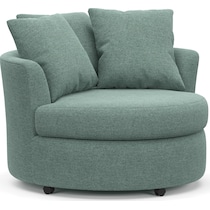 orren green swivel chair   