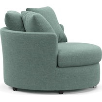 orren green swivel chair   