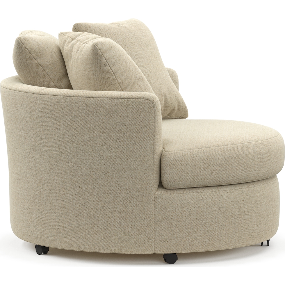 orren light brown swivel chair   