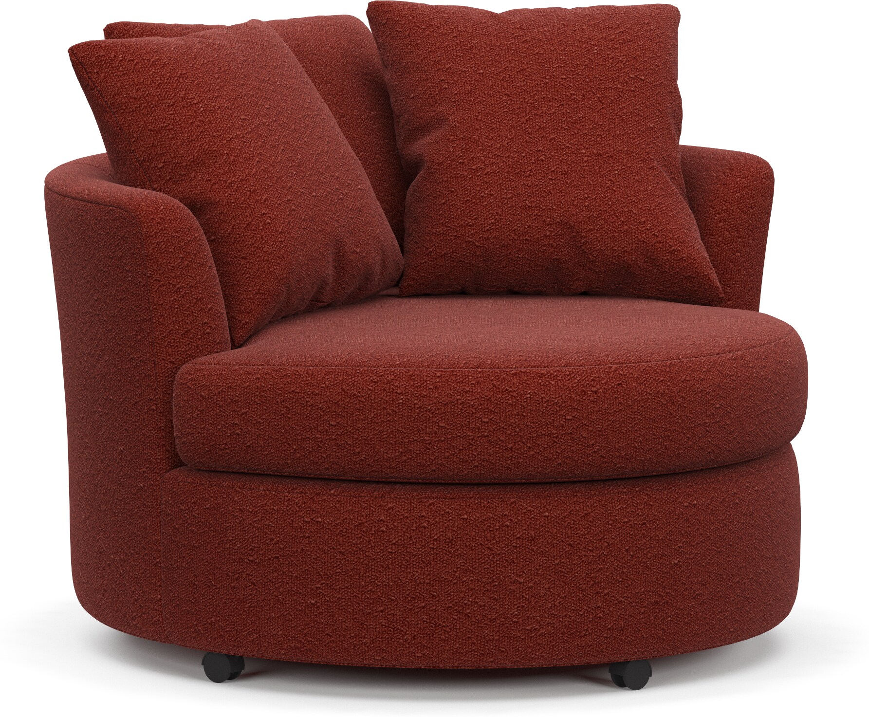 Minorca elegant round swivel barrel online chair