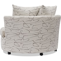 orren white swivel chair   