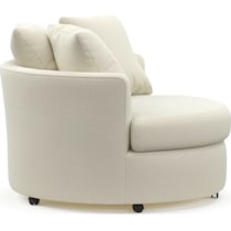 orren white swivel chair   