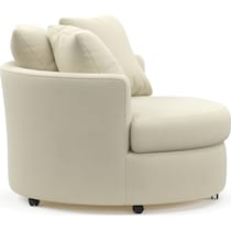 orren white swivel chair   