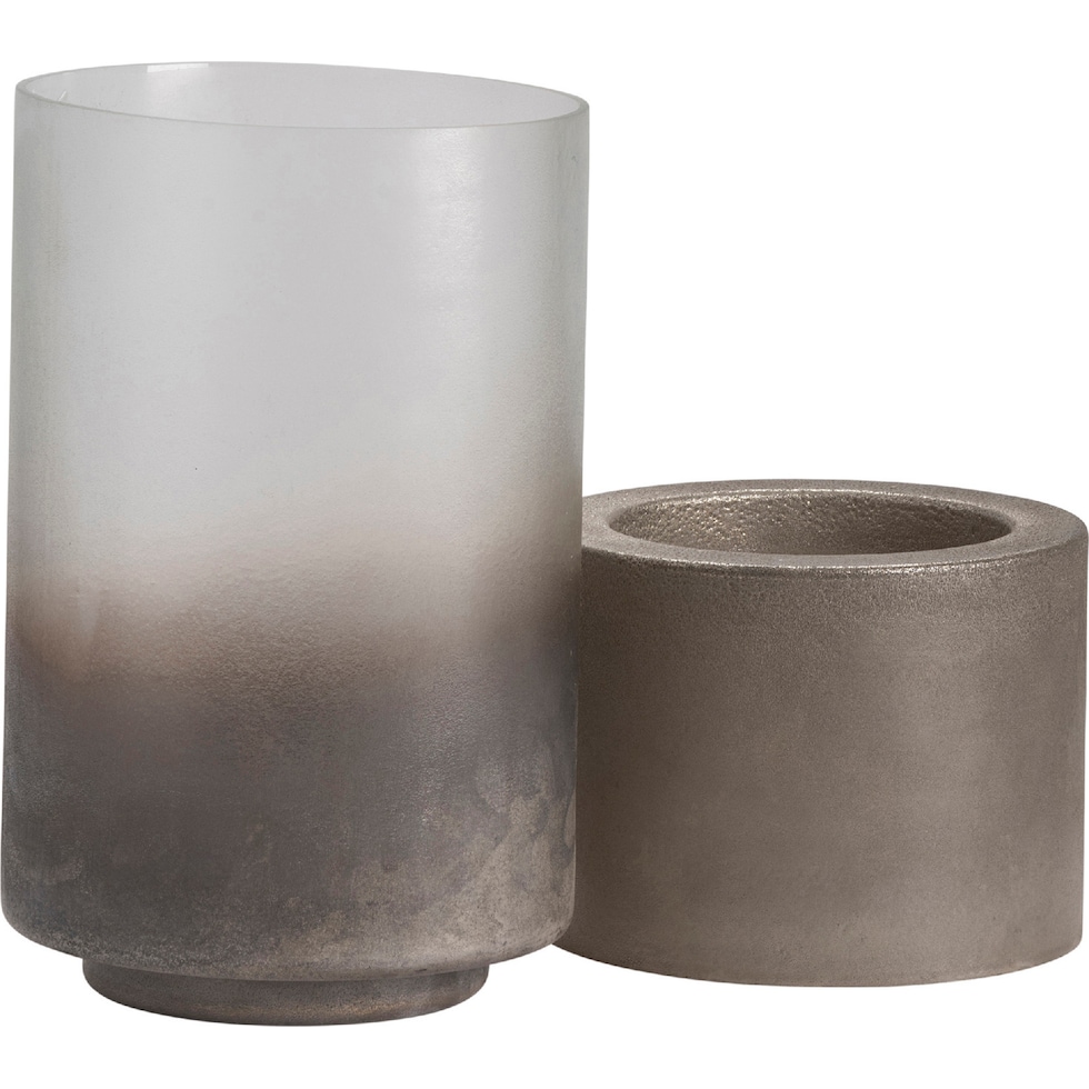 orsett gray candleholders   