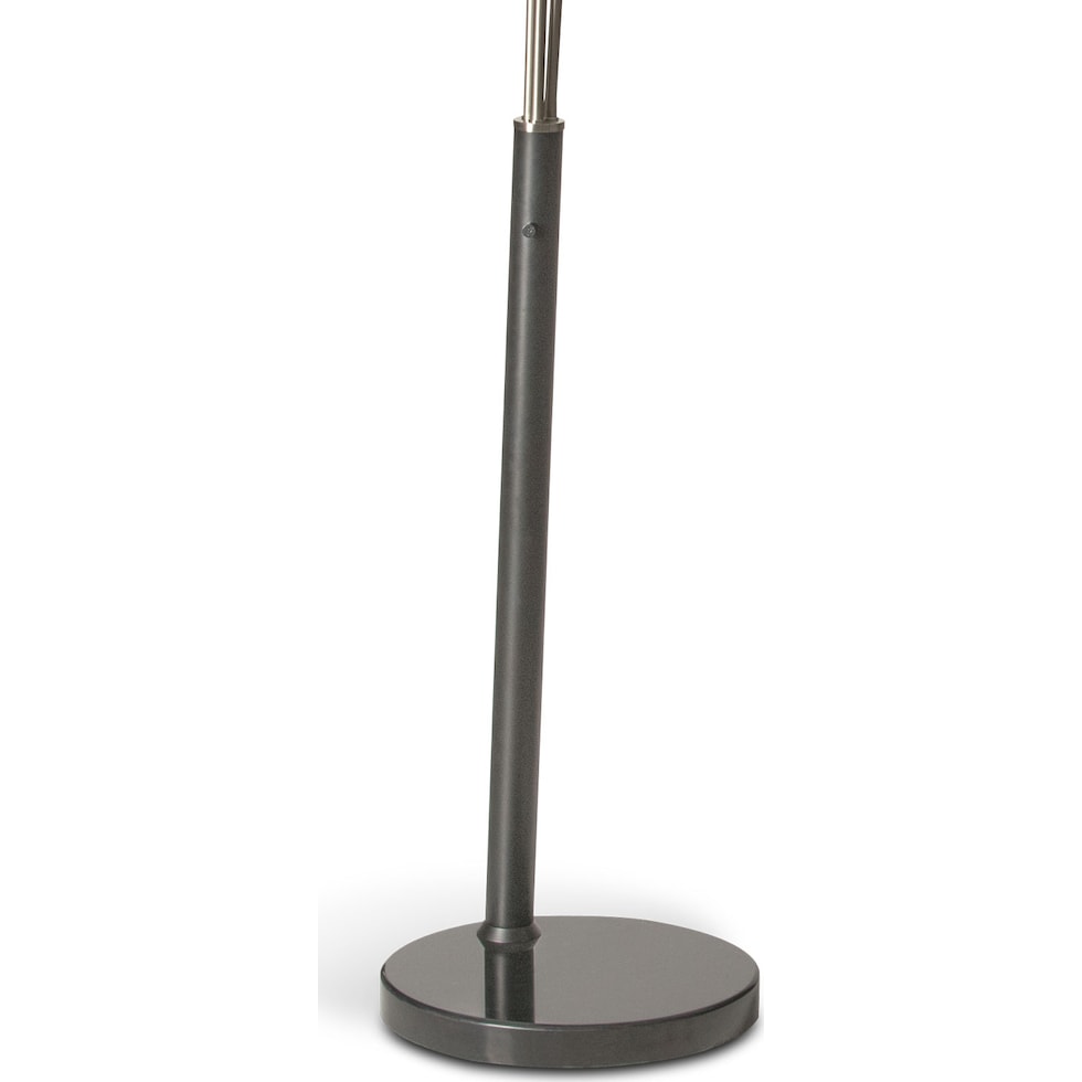 orson silver floor lamp   