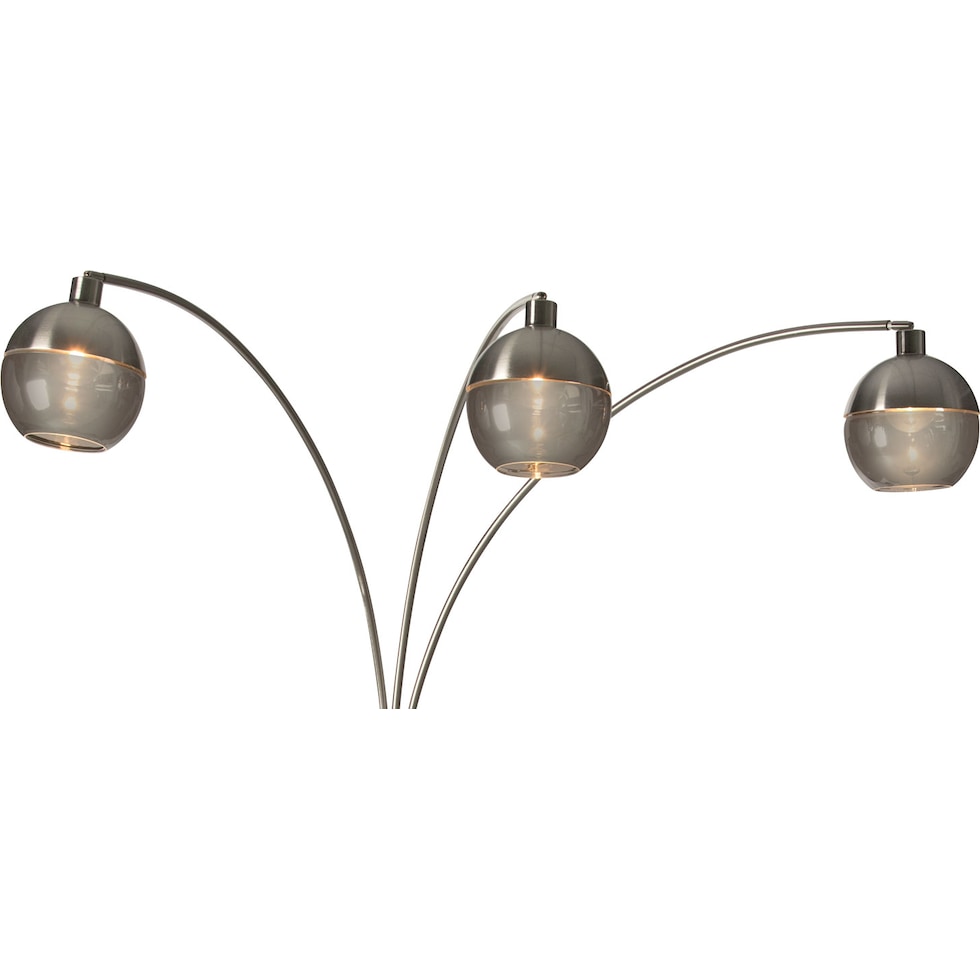 orson silver floor lamp   