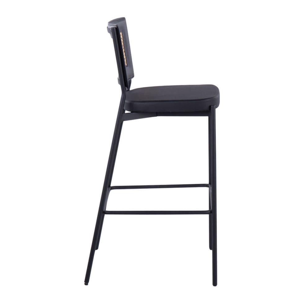 oscar black bar stool   