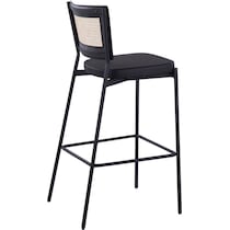 oscar black bar stool   