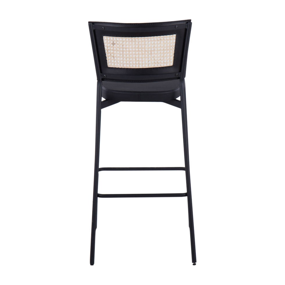 oscar black bar stool   