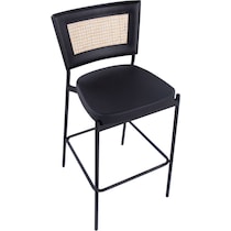 oscar black bar stool   