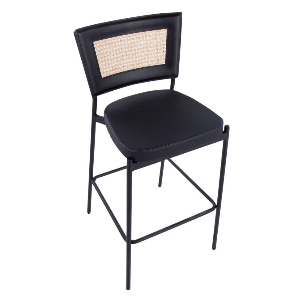 oscar black bar stool   