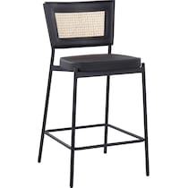 oscar black counter height stool   