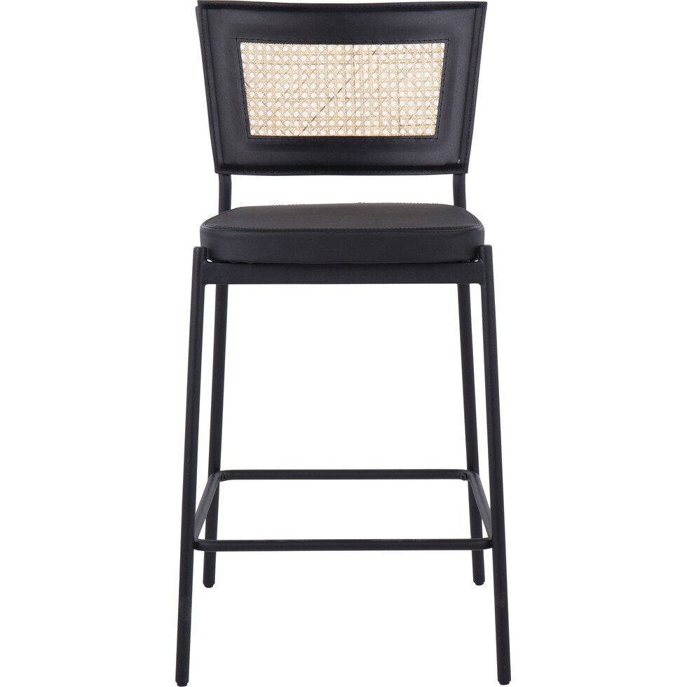 oscar black counter height stool   