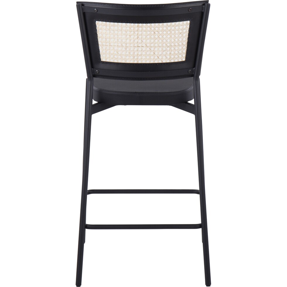 oscar black counter height stool   
