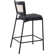 oscar black counter height stool   
