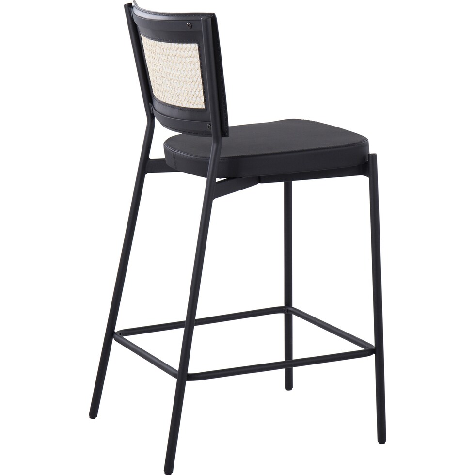 oscar black counter height stool   