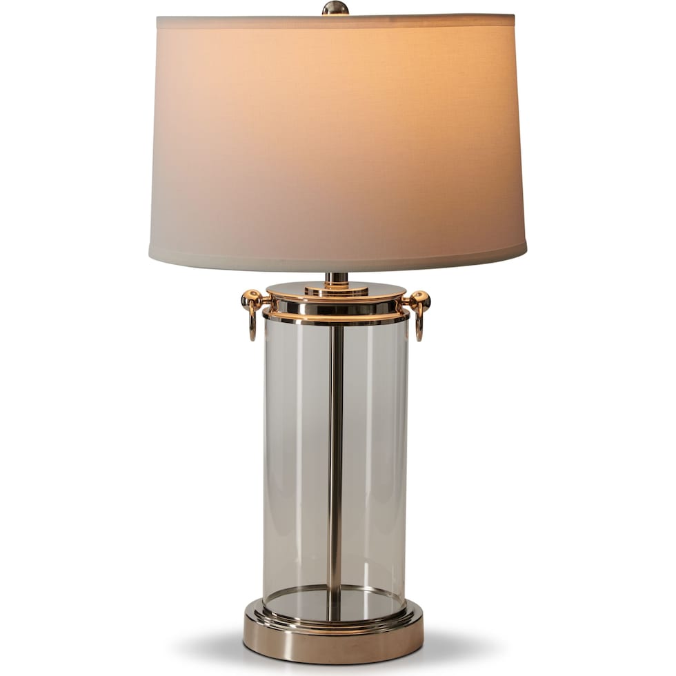 otto glass table lamp   