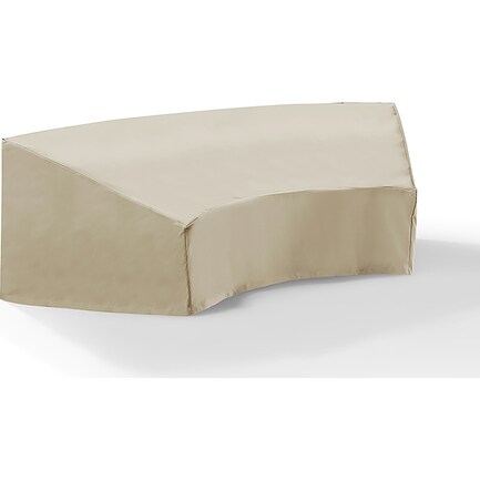 Outdoor Round Sectional Cover - Tan