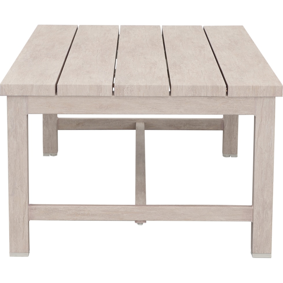 outer banks gray outdoor coffee table   