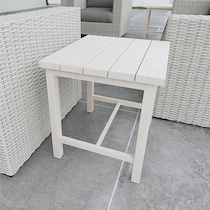 outer banks gray outdoor end table   