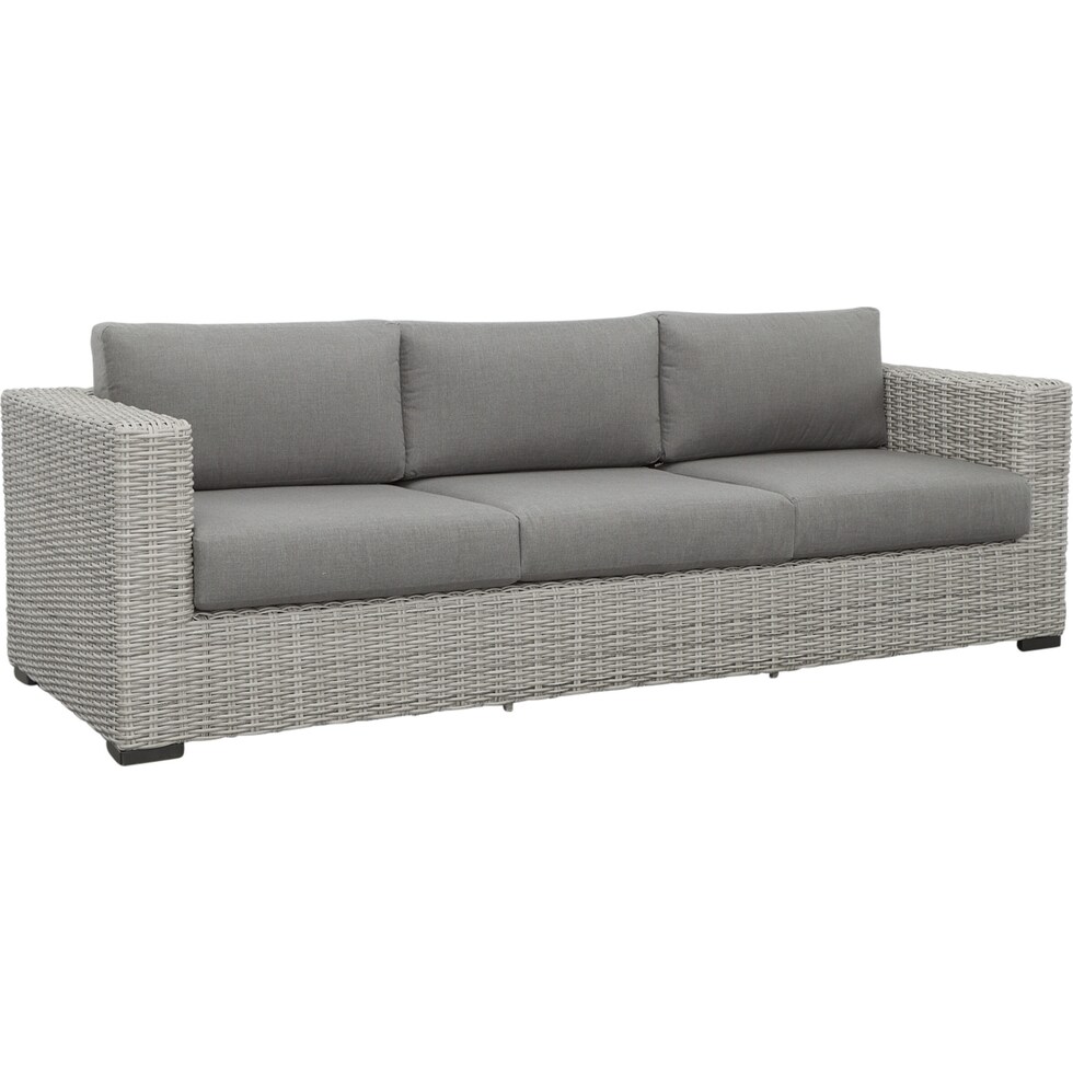 outer banks gray outdoor sofa   