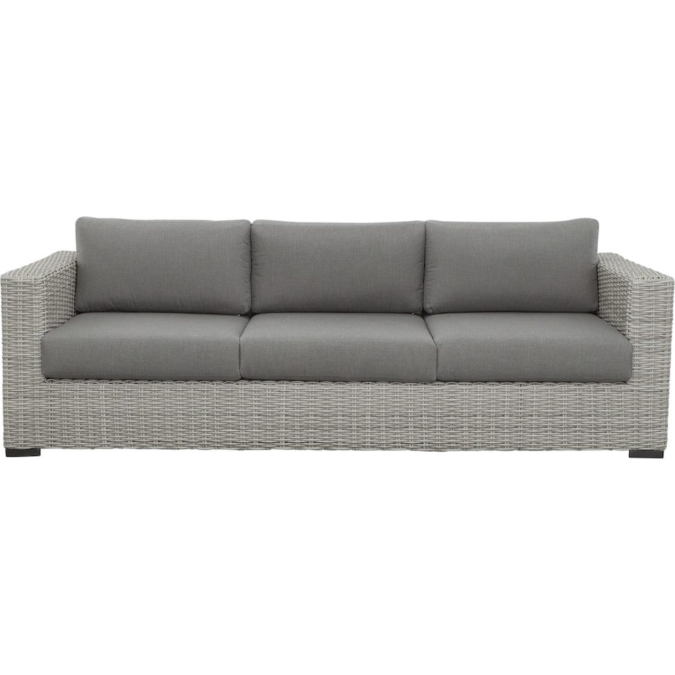 outer banks gray outdoor sofa   