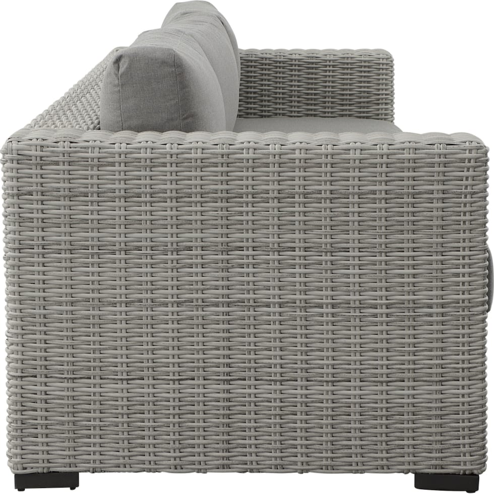 outer banks gray outdoor sofa   