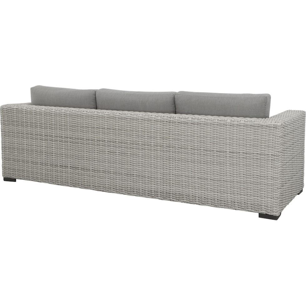 outer banks gray outdoor sofa   