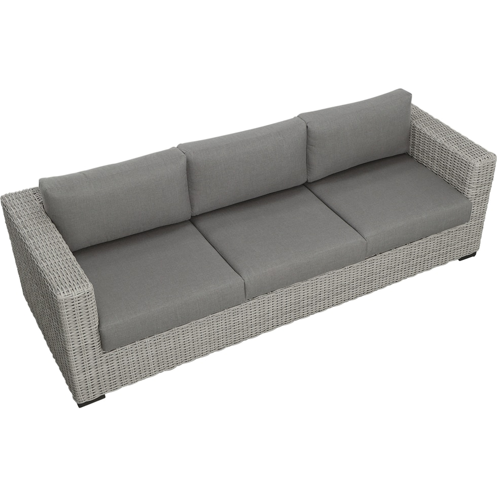 outer banks gray outdoor sofa   