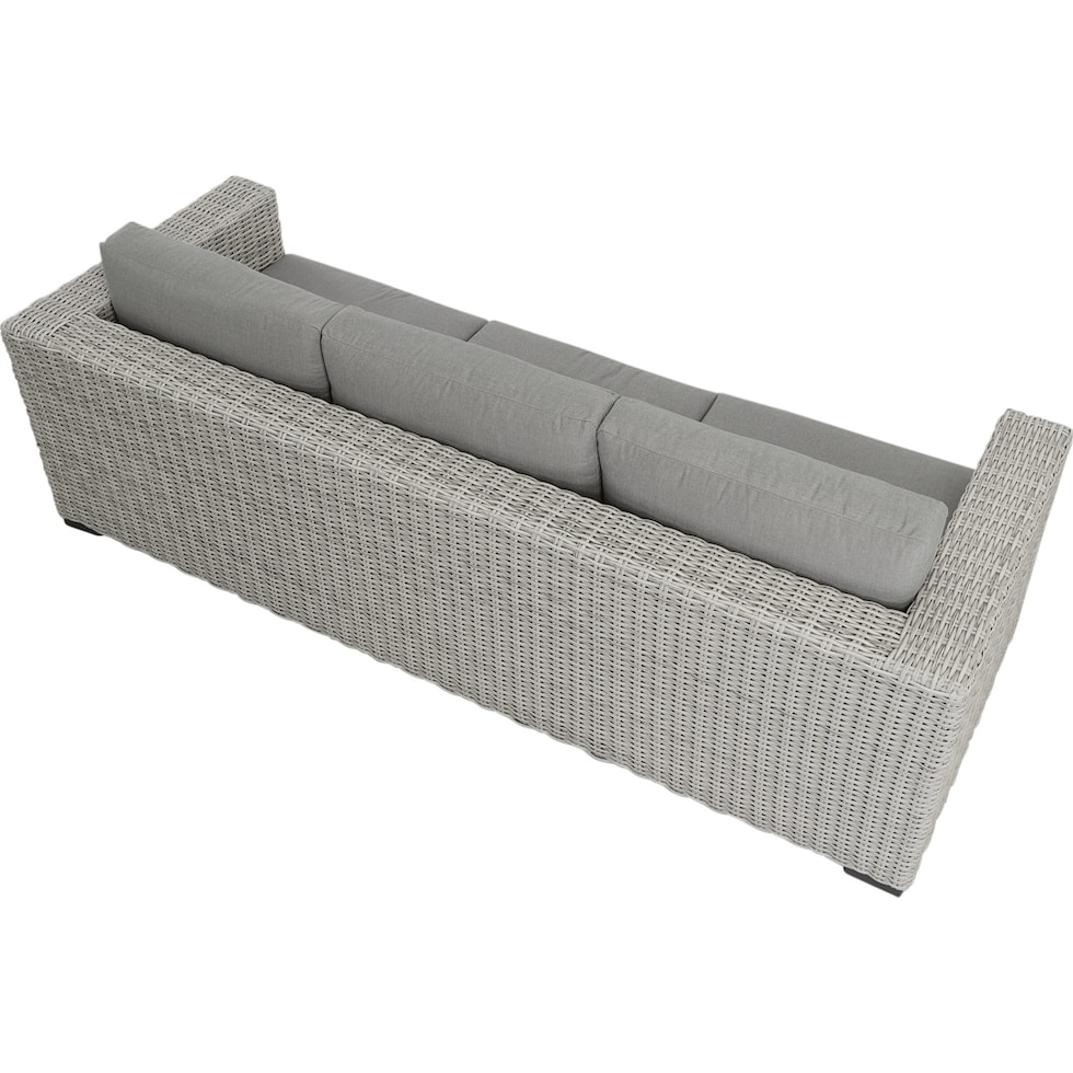 outer banks gray outdoor sofa   