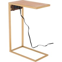 outlet brown and gold side table   