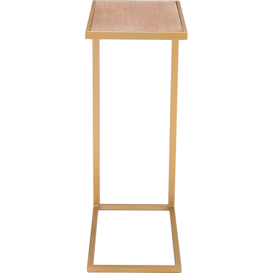 outlet brown and gold side table   