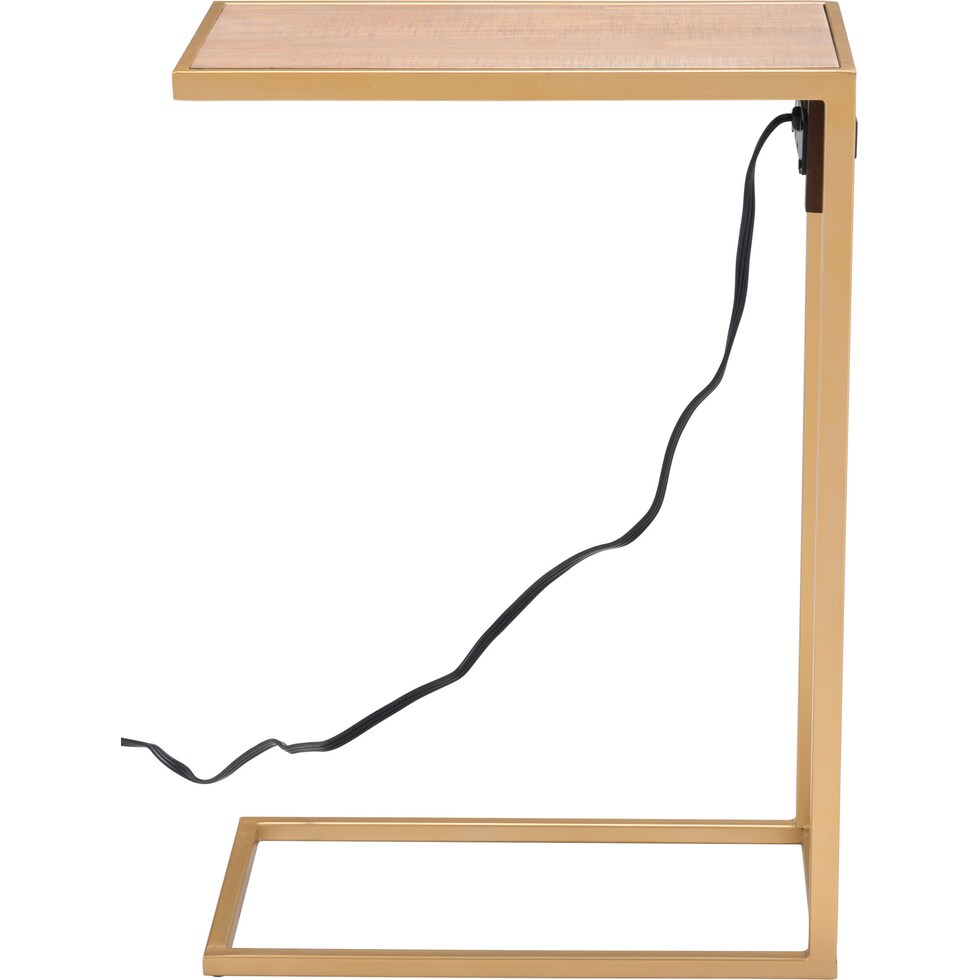 outlet brown and gold side table   