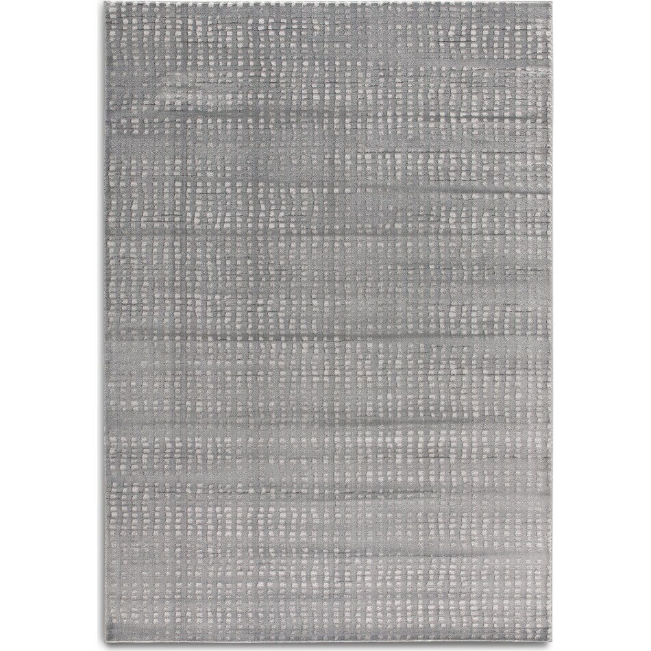 overlap gray area rug ' x '   