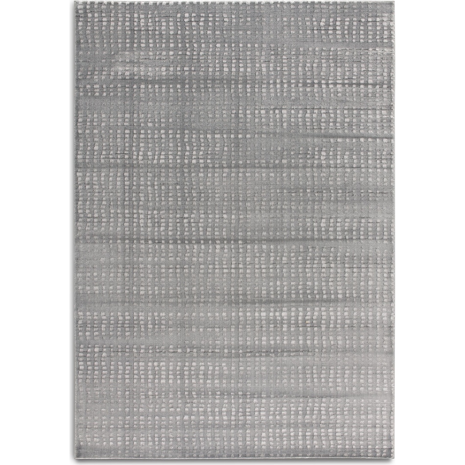 overlap gray area rug  x    