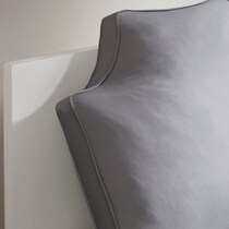 oversized gray bed pillow   