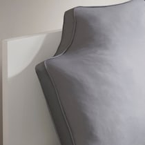 oversized gray bed pillow   