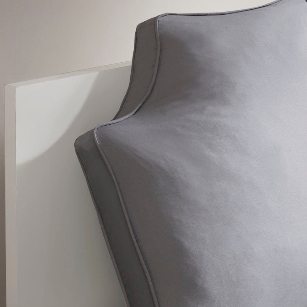 oversized gray bed pillow   