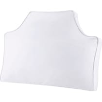 oversized white bed pillow   