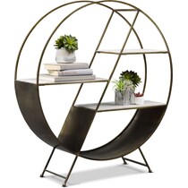 owen iron marble bookcase   