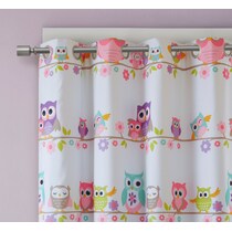 owl multicolor window panel   